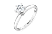 0.61 Karat FG SI Solitaire Diamond Ring