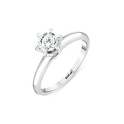 0.61 Karat FG SI Solitaire Diamond Ring