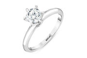 0.70 Karat GH SI Solitaire Diamond Ring