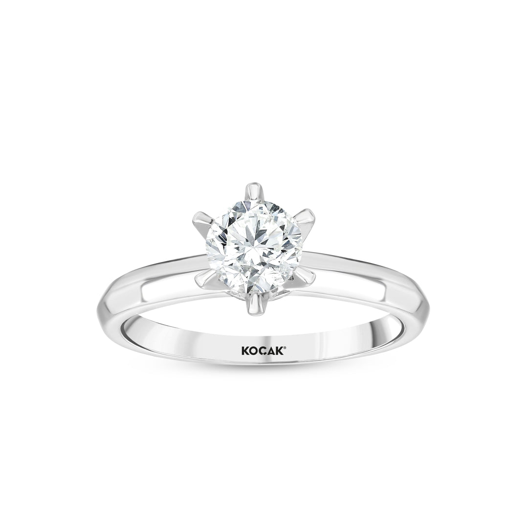 0.70 Karat GH SI Solitaire Diamond Ring