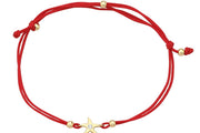 14ct Starfish Gold Cord Bracelet