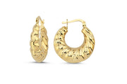14ct Barbara Gold Hoop Earrings