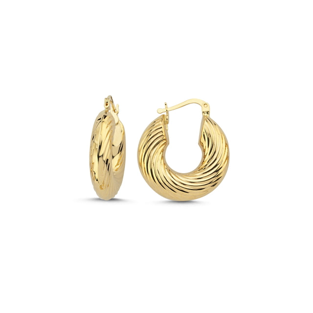 14ct Carlotta Gold Hoop Earrings