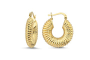 14ct Gabriella Gold Hoop Earrings