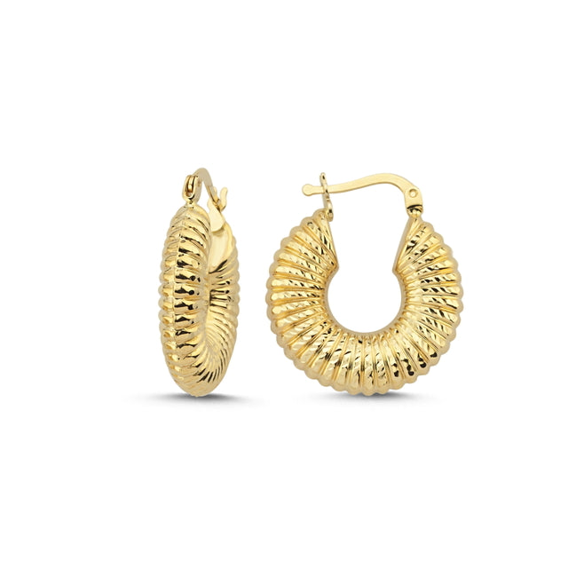 14ct Gabriella Gold Hoop Earrings