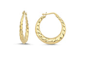 14ct Marta Gold Hoop Earrings