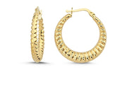 14ct Mia Gold Hoop Earrings