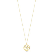 14ct Flower Design Gold Necklace