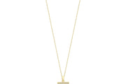 14ct Stone Set Heart Frame Design Gold Necklace