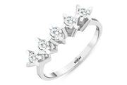 0.44 Karat GH SI Diamond Five Stone Ring