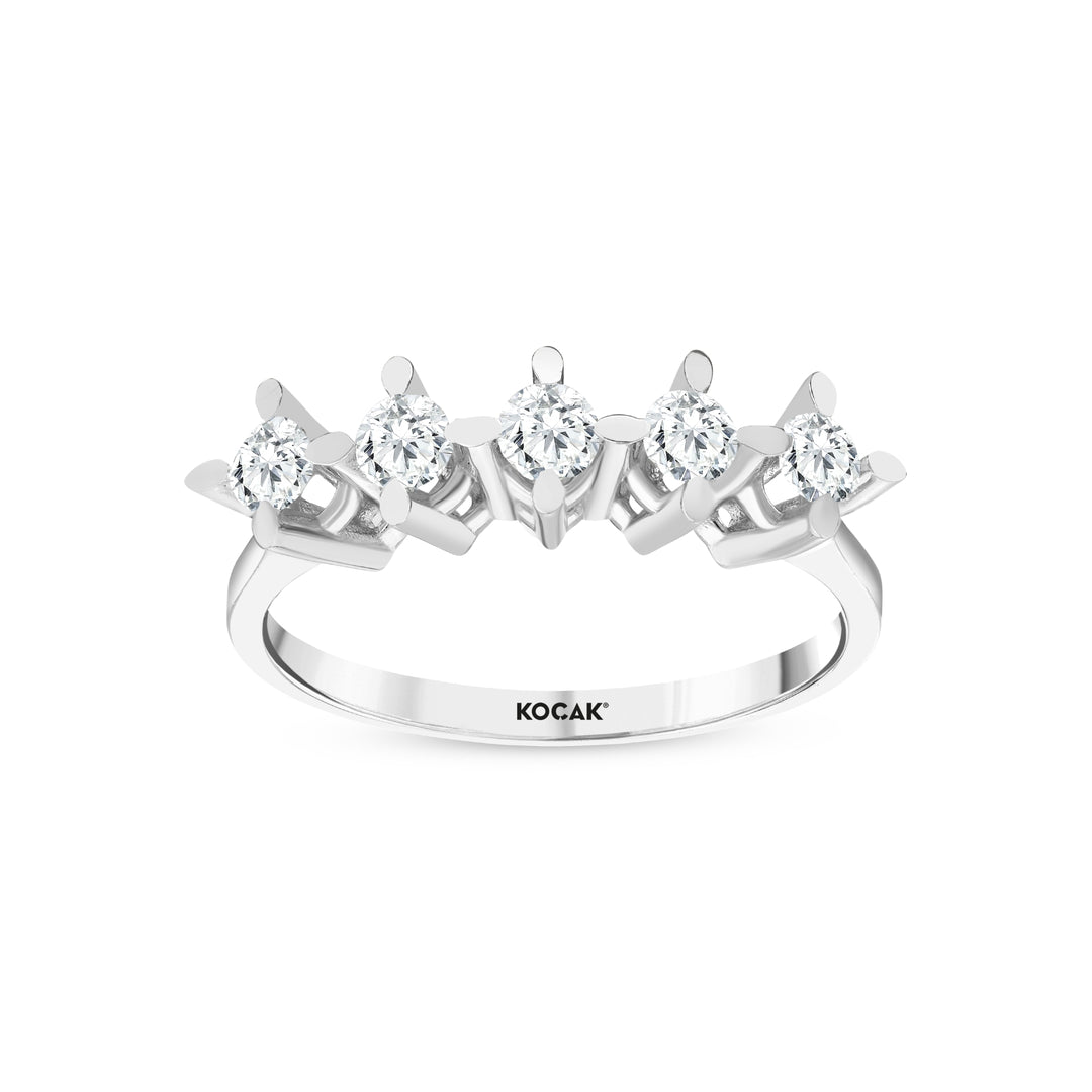 0.44 Karat GH SI Diamond Five Stone Ring