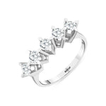 Load image into Gallery viewer, 0.75 Karat GH SI Diamond Five Stone Ring
