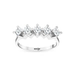 Load image into Gallery viewer, 0.72 Karat GH SI Diamond Five Stone Ring