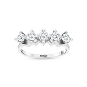 0.97 Karat GH SI Diamond Five Stone Ring