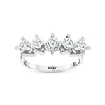 Load image into Gallery viewer, 0.92 Karat GH SI Diamond Five Stone Ring