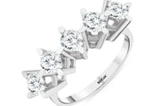 1.57 Karat GH SI Diamond Five Stone Ring