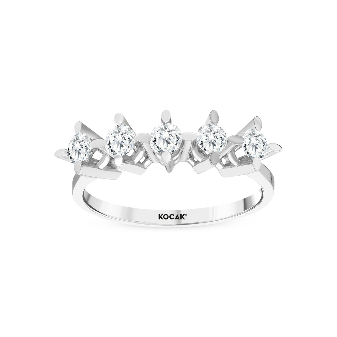 0.50 Karat GH SI Diamond Five Stone Ring