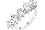 2.05 Karat GH SI Diamond Five Stone Ring