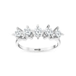 Load image into Gallery viewer, 0.91 Karat GH SI Diamond Five Stone Ring
