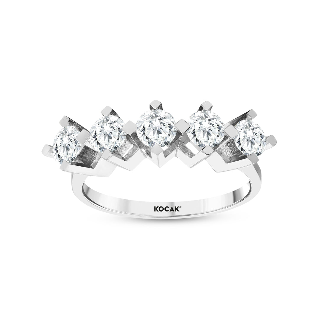 1.25 Karat GH SI Diamond Five Stone Ring