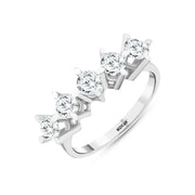 1.16 Karat GH SI Diamond Five Stone Ring