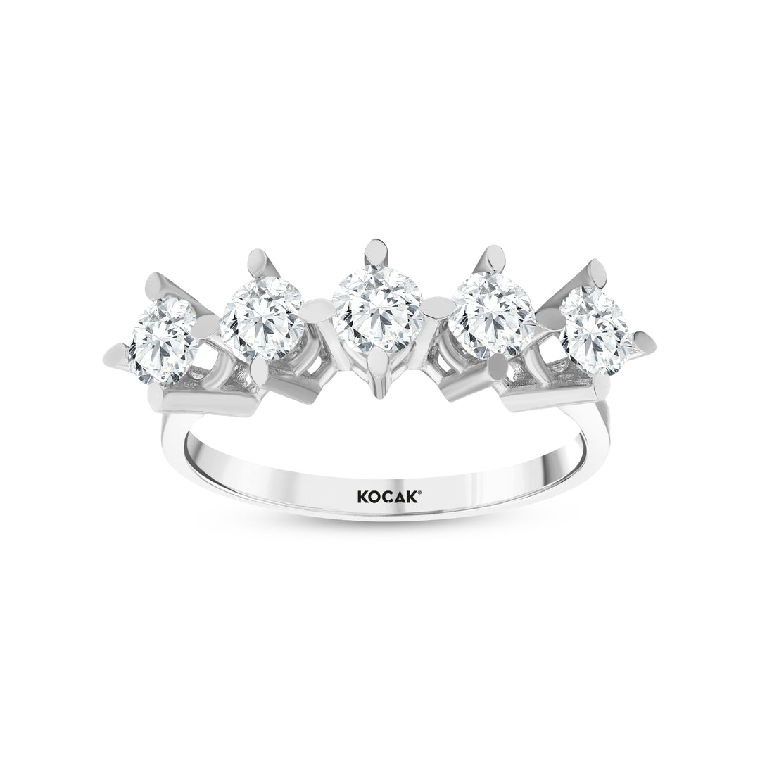 1.16 Karat GH SI Diamond Five Stone Ring