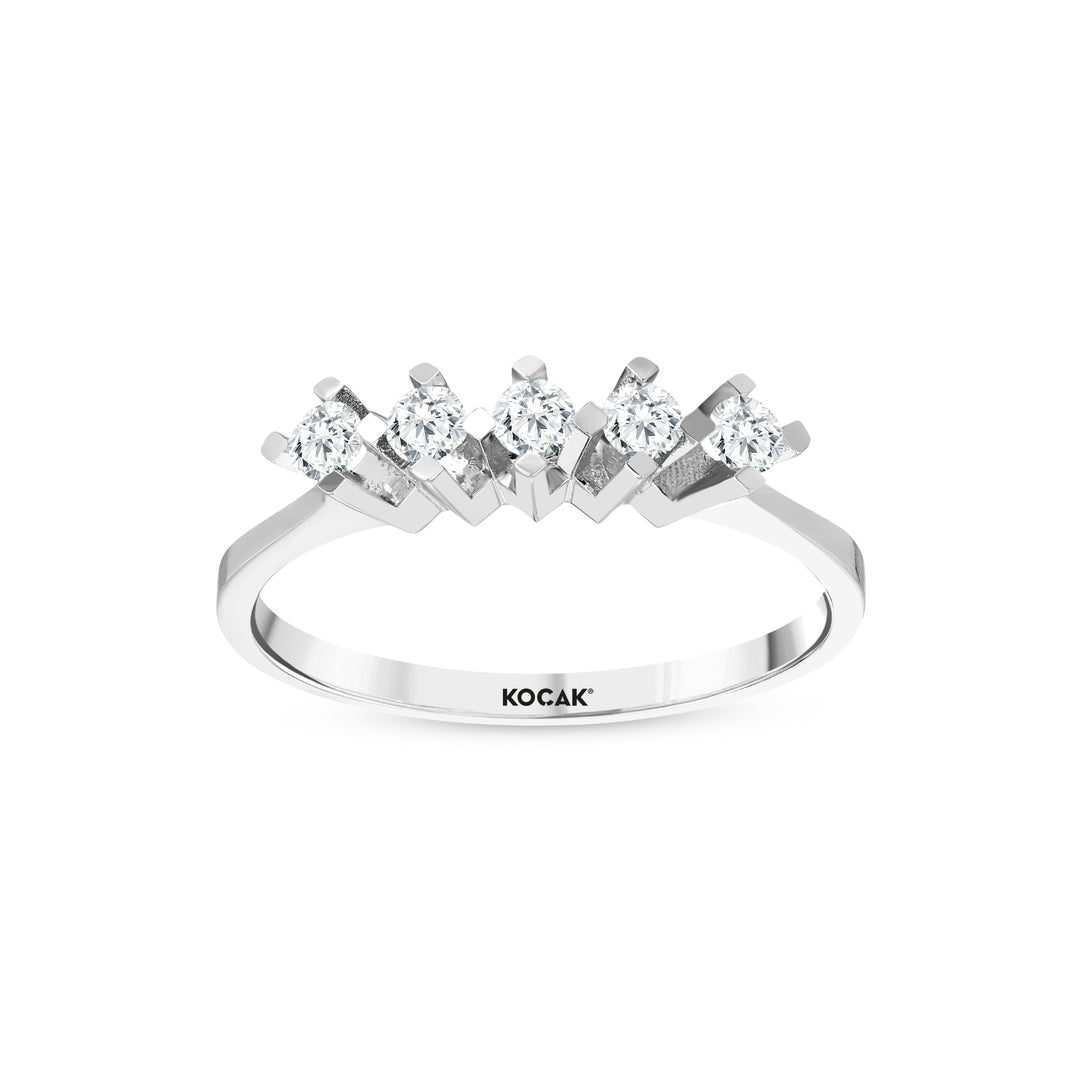 0.25 Karat GH SI Diamond Five Stone Ring