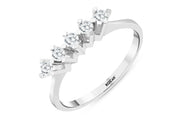 0.25 Karat GH SI Diamond Five Stone Ring