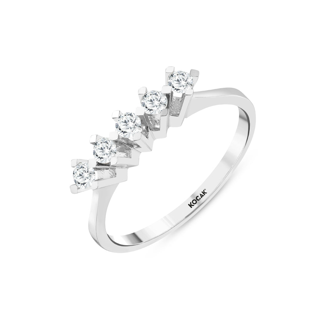 0.25 Karat GH SI Diamond Five Stone Ring