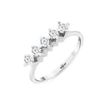 Load image into Gallery viewer, 0.39 Karat GH SI Diamond Five Stone Ring