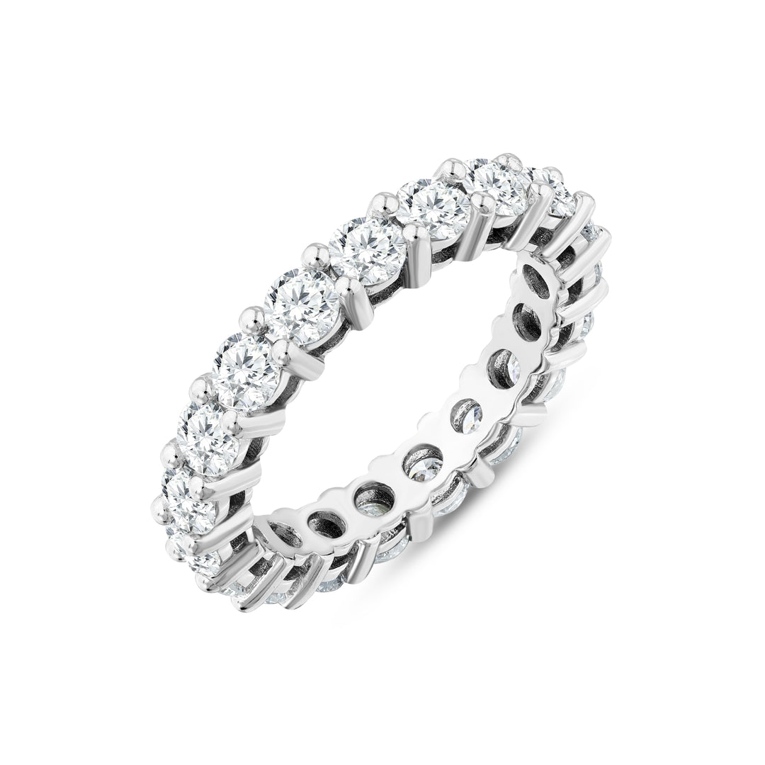 2.79 Karat GH SI Full Eternity Diamond Ring