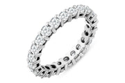 1.71 Karat GH SI Full Eternity Diamond Ring