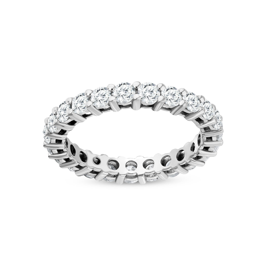 1.71 Karat GH SI Full Eternity Diamond Ring