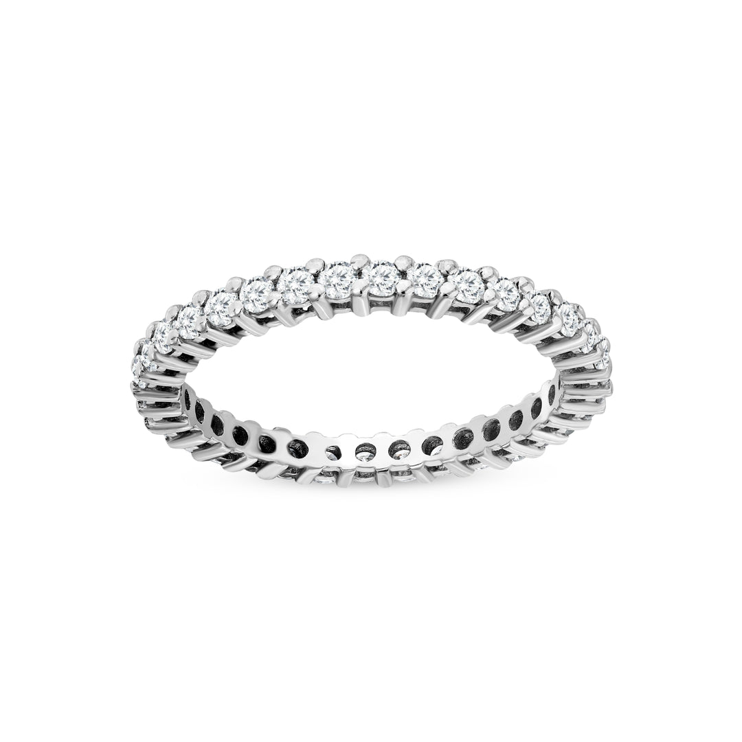 0.68 Karat FG SI Full Eternity Diamond Ring