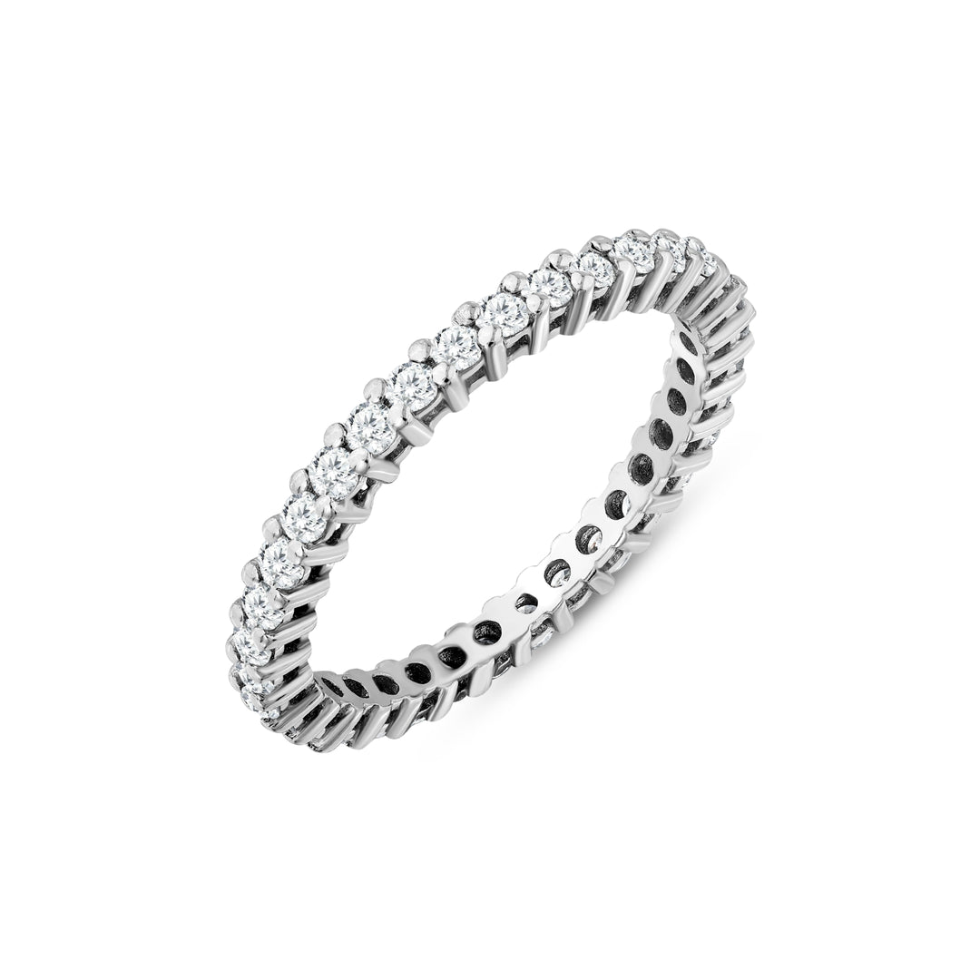 0.68 Karat FG SI Full Eternity Diamond Ring
