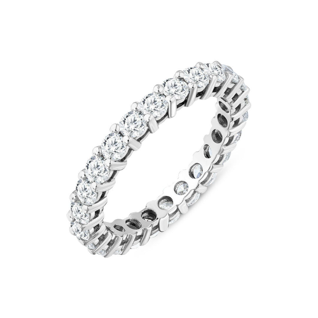 1.88 Karat GH SI Full Eternity Diamond Ring