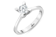 0.60 Karat GH SI Solitaire Diamond Ring