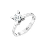 Load image into Gallery viewer, 0.72 Karat FG SI Solitaire Diamond Ring