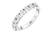 0.71 Karat GH SI Half Eternity Diamond Ring