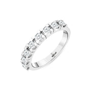 0.71 Karat GH SI Half Eternity Diamond Ring