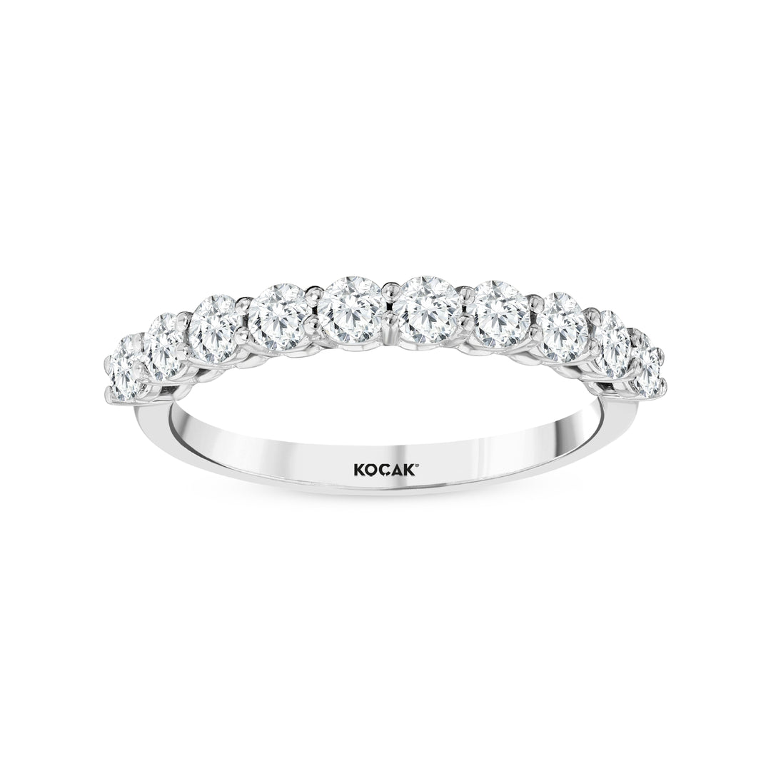 0.75 Karat GH SI Half Eternity Diamond Ring