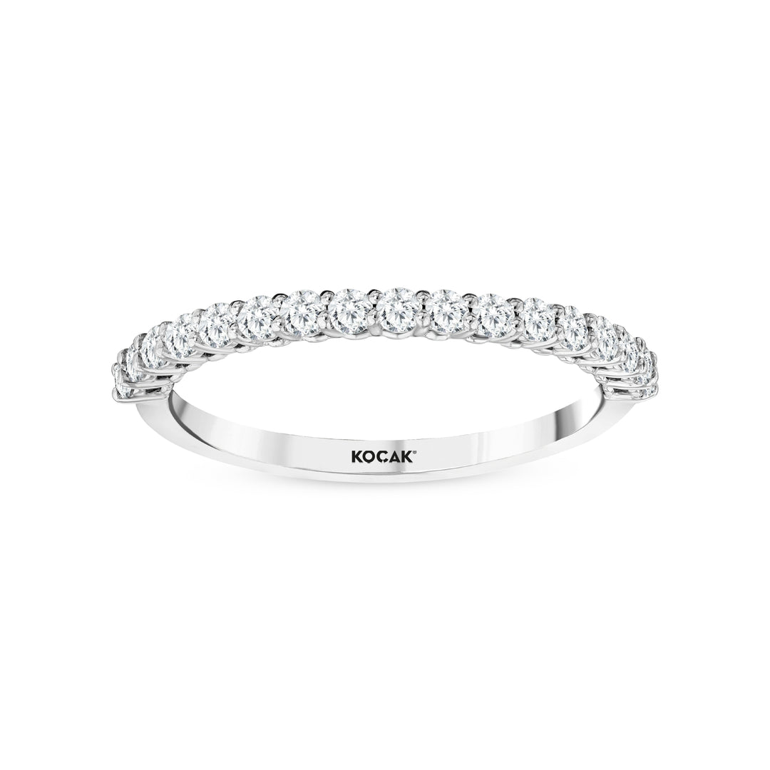 0.39 Karat GH SI Half Eternity Diamond Ring
