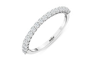 0.39 Karat GH SI Half Eternity Diamond Ring