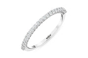 0.19 Karat GH SI Half Eternity Diamond Ring