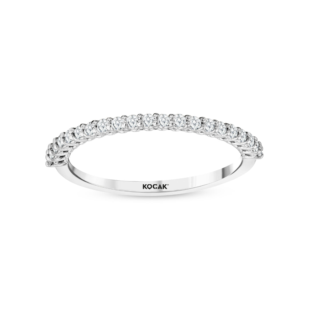 0.19 Karat GH SI Half Eternity Diamond Ring