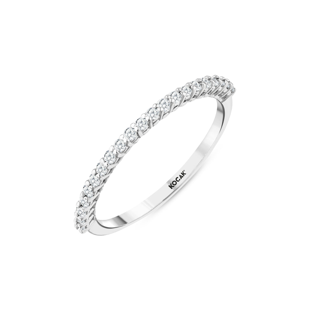 0.20 Karat GH SI Half Eternity Diamond Ring