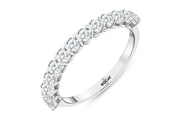0.86 Karat GH SI Half Eternity Diamond Ring