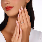 Load image into Gallery viewer, 0.16 Karat GH SI Half Eternity Diamond Ring