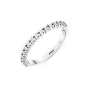 0.16 Karat GH SI Half Eternity Diamond Ring