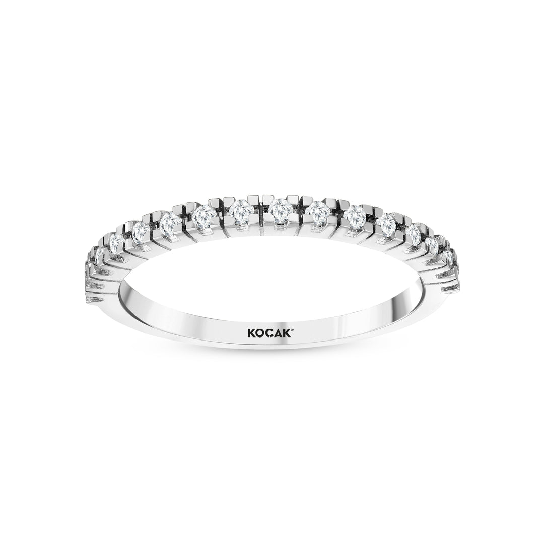 0.16 Karat GH SI Half Eternity Diamond Ring